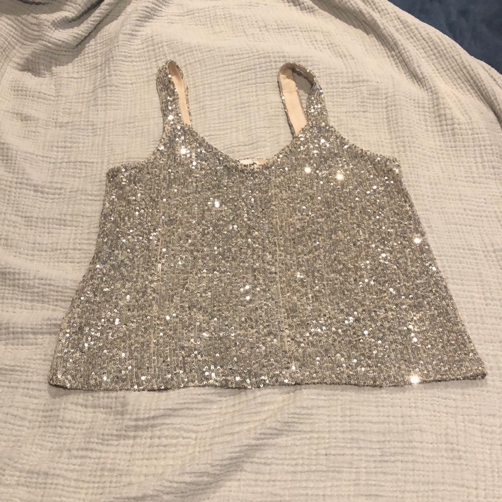 Love on a hanger Sequin tank